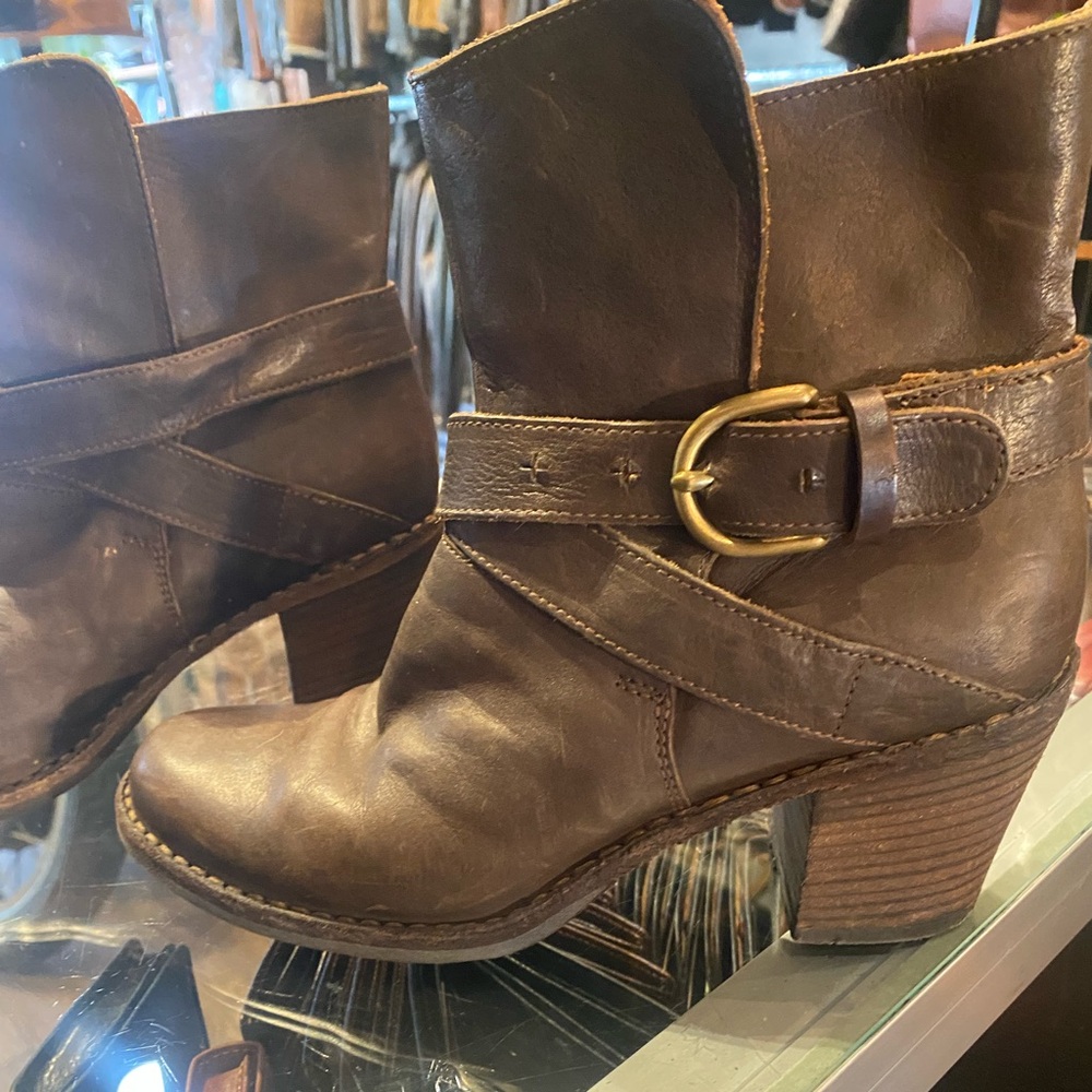 Fiorentini + Baker Dark Brown Leather Ankle Boots